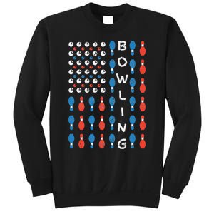 National Bowling Day American Flag Bowling Bowler Team Sweatshirt