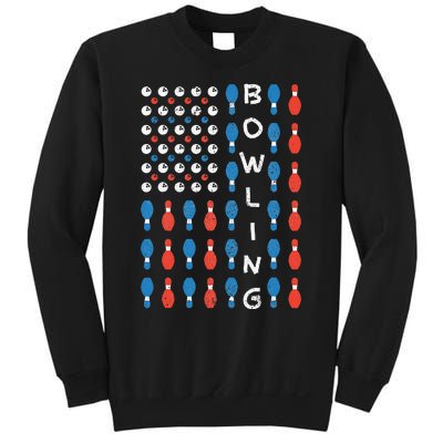 National Bowling Day American Flag Bowling Bowler Team Sweatshirt