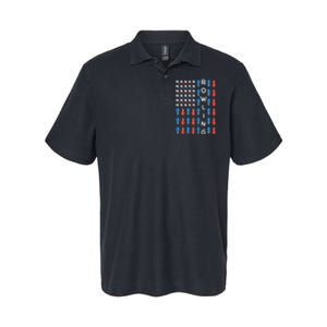 National Bowling Day American Flag Bowling Bowler Team Softstyle Adult Sport Polo