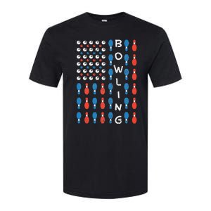 National Bowling Day American Flag Bowling Bowler Team Softstyle CVC T-Shirt