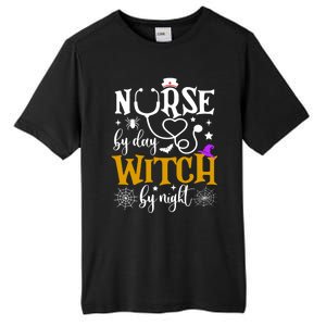 Nurse By Day Witch By Nighmeaningful Gift Funny Witch Halloween Meaningful Gift Tall Fusion ChromaSoft Performance T-Shirt