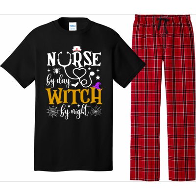 Nurse By Day Witch By Nighmeaningful Gift Funny Witch Halloween Meaningful Gift Pajama Set