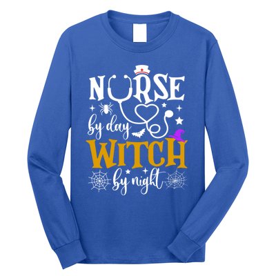 Nurse By Day Witch By Nighmeaningful Gift Funny Witch Halloween Meaningful Gift Long Sleeve Shirt