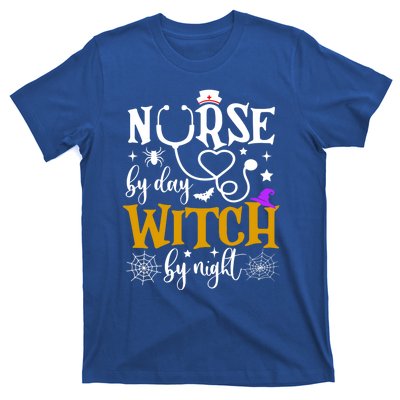 Nurse By Day Witch By Nighmeaningful Gift Funny Witch Halloween Meaningful Gift T-Shirt