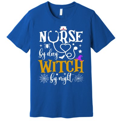 Nurse By Day Witch By Nighmeaningful Gift Funny Witch Halloween Meaningful Gift Premium T-Shirt