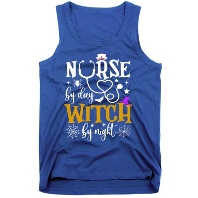 Nurse By Day Witch By Nighmeaningful Gift Funny Witch Halloween Meaningful Gift Tank Top