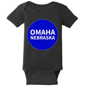 Nebraska Blue Dots Democratic State Vote Kamala Harris Walz Baby Bodysuit