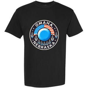 Nebraska Blue Dot Democratic 2nd District Omaha Kamala 2024 Garment-Dyed Heavyweight T-Shirt