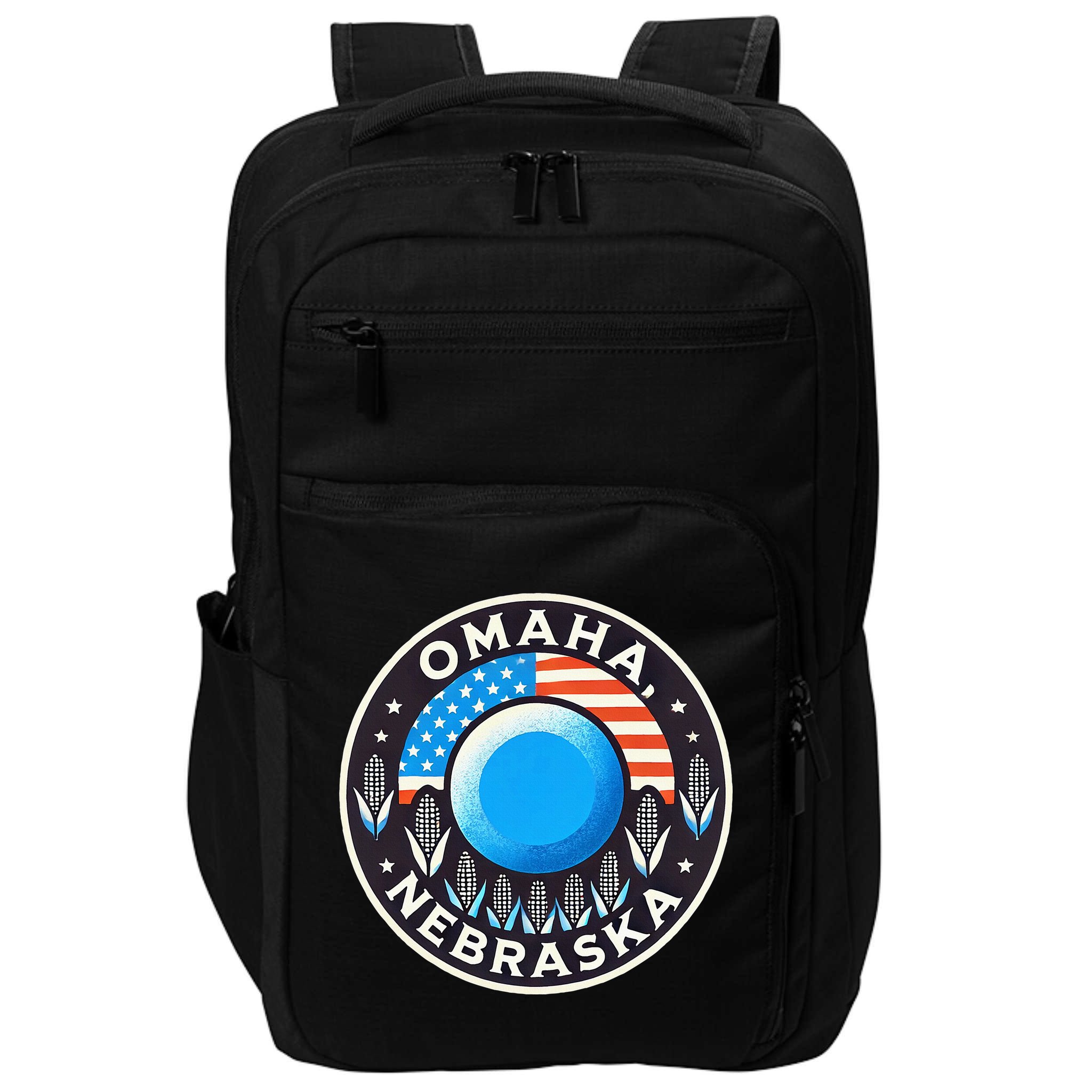 Nebraska Blue Dot Democratic 2nd District Omaha Kamala 2024 Impact Tech Backpack
