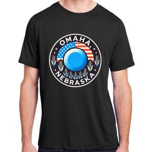 Nebraska Blue Dot Democratic 2nd District Omaha Kamala 2024 Adult ChromaSoft Performance T-Shirt