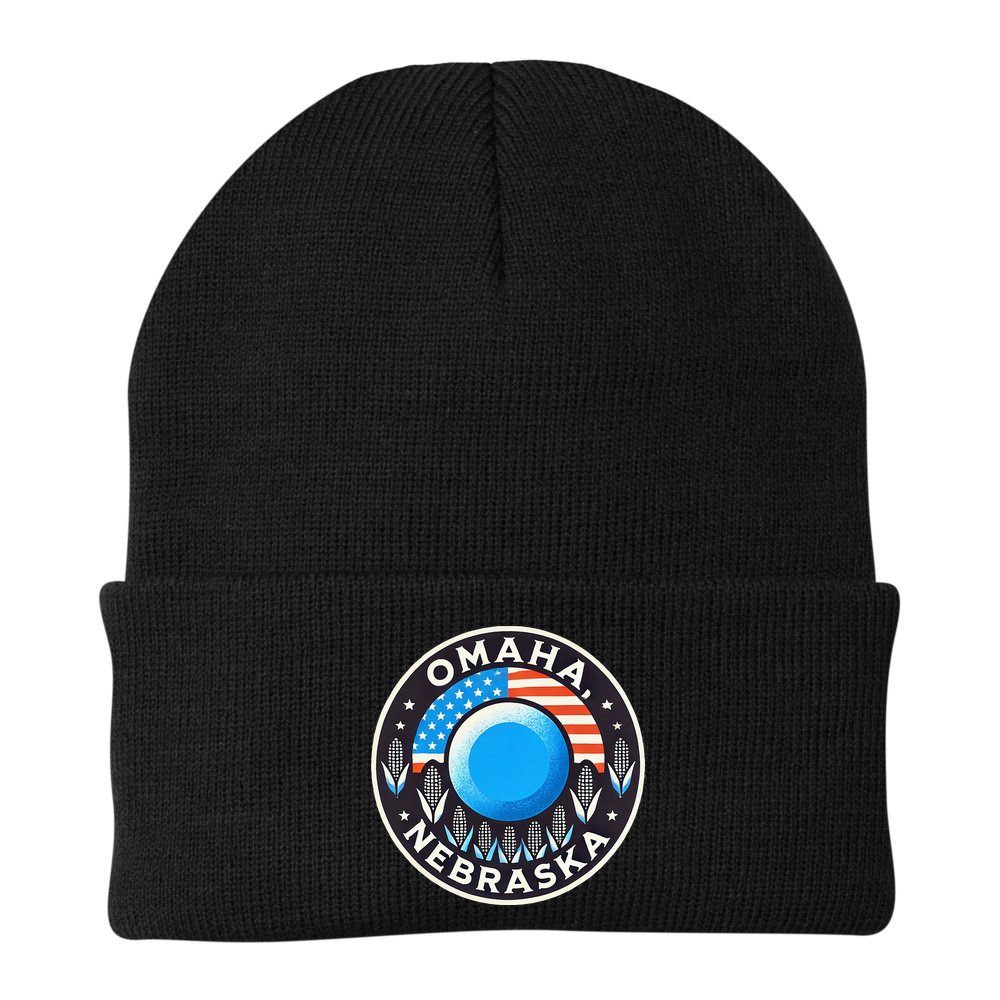 Nebraska Blue Dot Democratic 2nd District Omaha Kamala 2024 Beanie