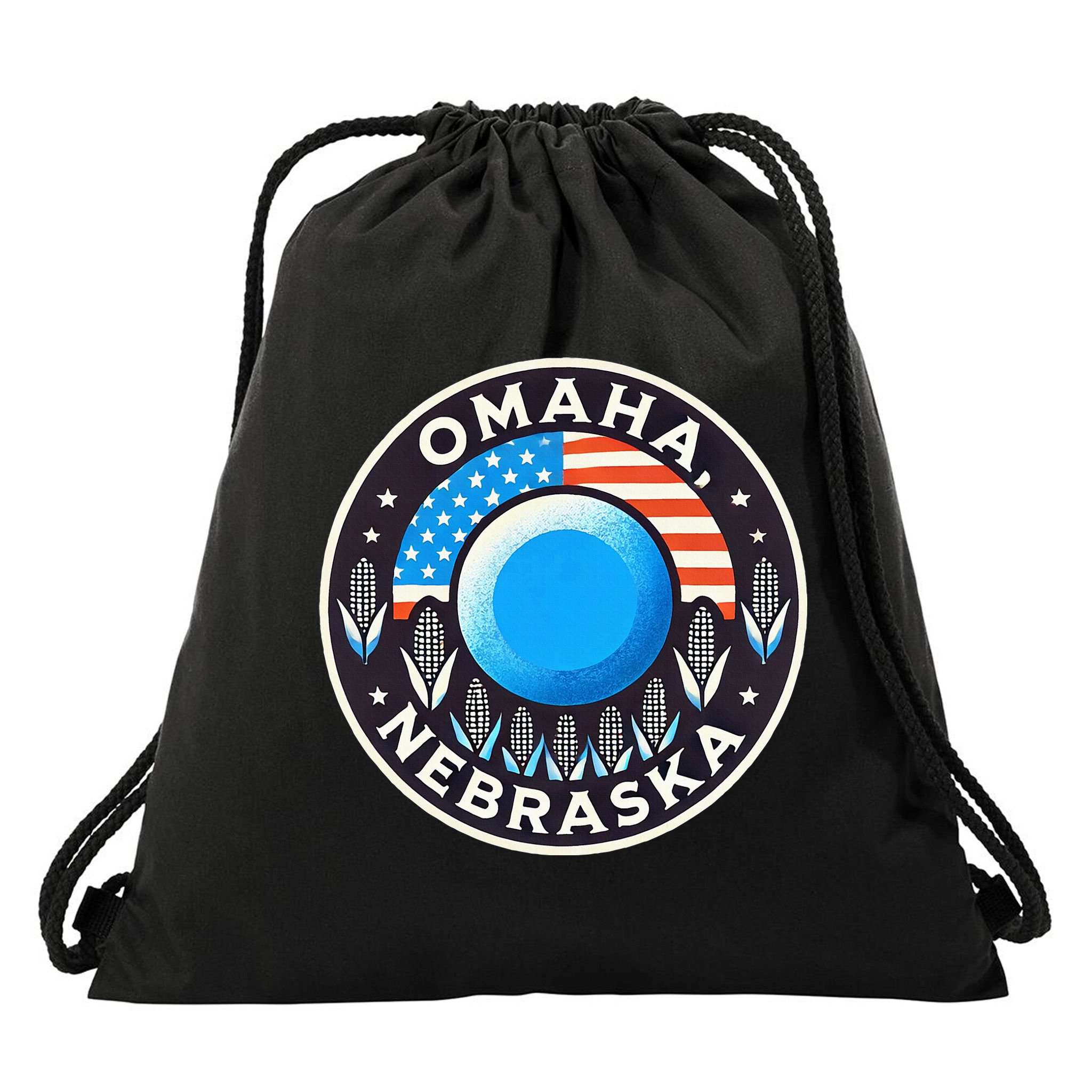 Nebraska Blue Dot Democratic 2nd District Omaha Kamala 2024 Drawstring Bag