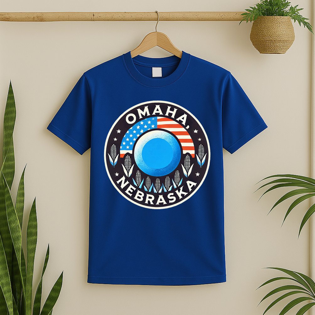 Nebraska Blue Dot Democratic 2nd District Omaha Kamala 2024 T-Shirt
