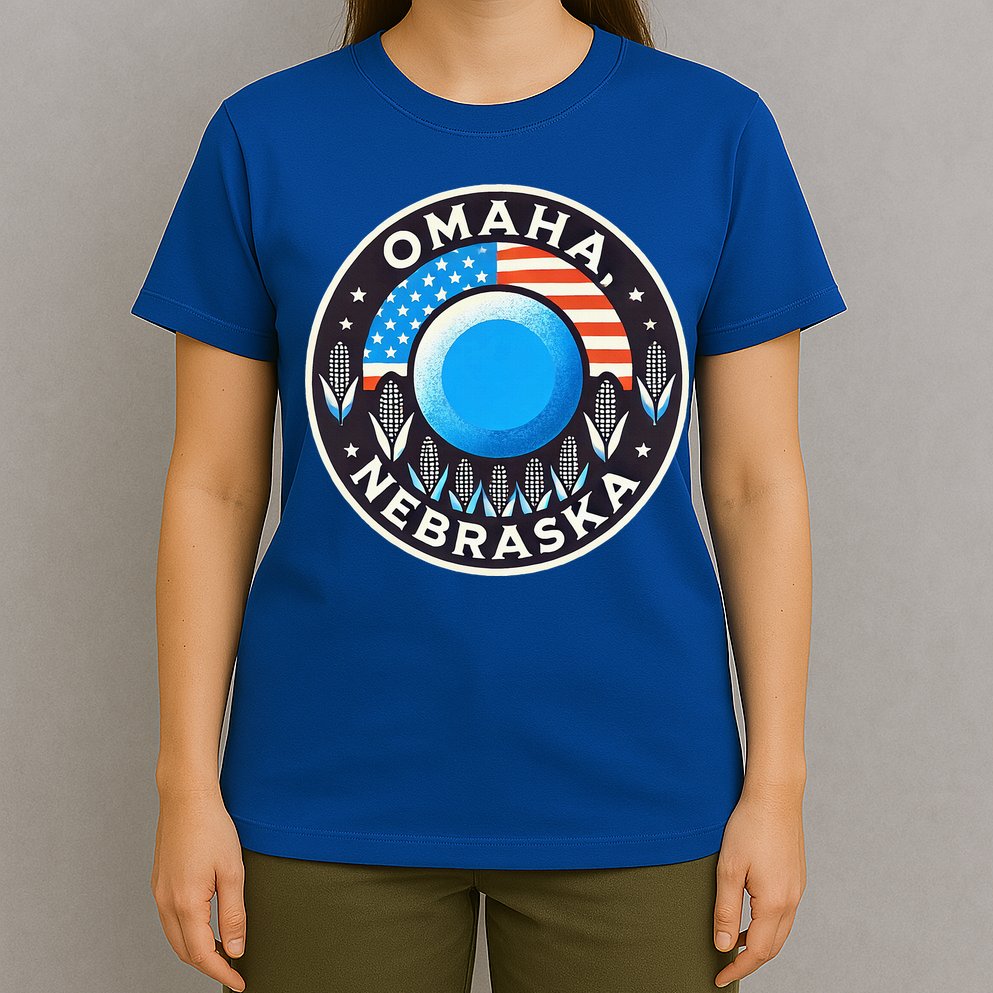 Nebraska Blue Dot Democratic 2nd District Omaha Kamala 2024 T-Shirt