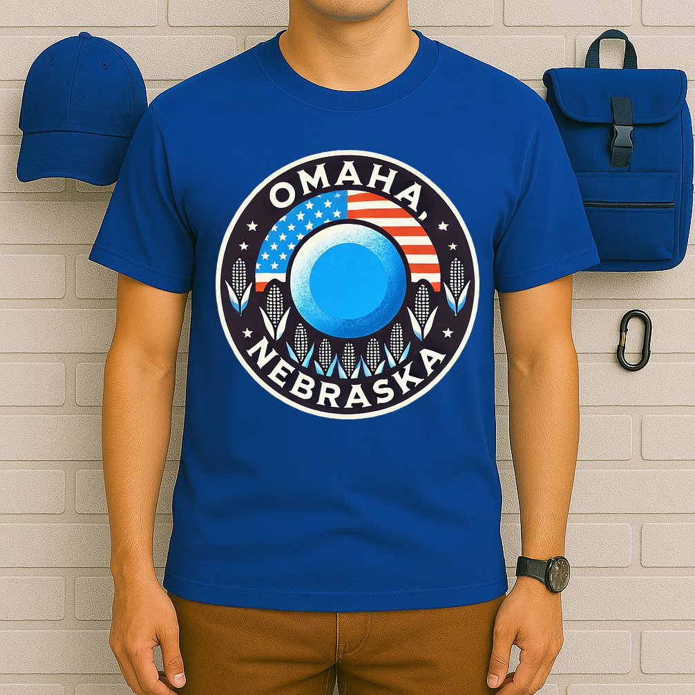 Nebraska Blue Dot Democratic 2nd District Omaha Kamala 2024 T-Shirt