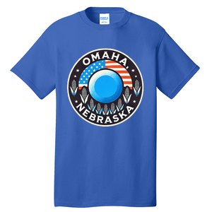 Nebraska Blue Dot Democratic 2nd District Omaha Kamala 2024 Tall T-Shirt