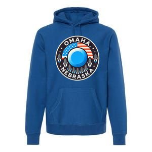 Nebraska Blue Dot Democratic 2nd District Omaha Kamala 2024 Premium Hoodie