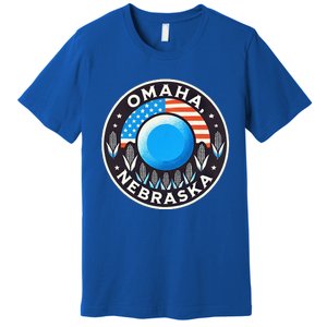 Nebraska Blue Dot Democratic 2nd District Omaha Kamala 2024 Premium T-Shirt