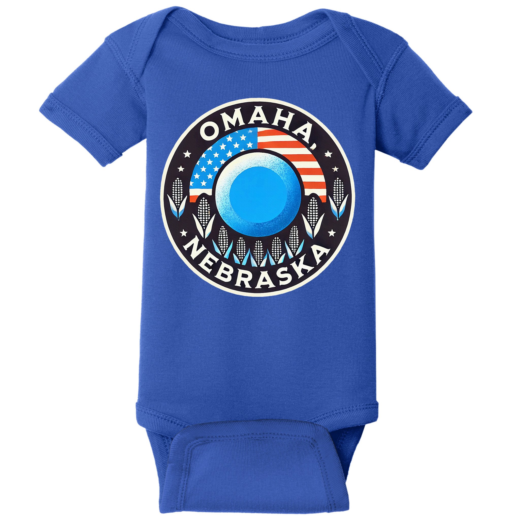 Nebraska Blue Dot Democratic 2nd District Omaha Kamala 2024 Baby Bodysuit