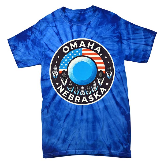 Nebraska Blue Dot Democratic 2nd District Omaha Kamala 2024 Tie-Dye T-Shirt