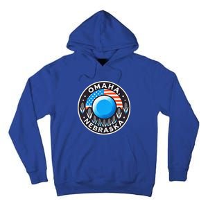 Nebraska Blue Dot Democratic 2nd District Omaha Kamala 2024 Tall Hoodie