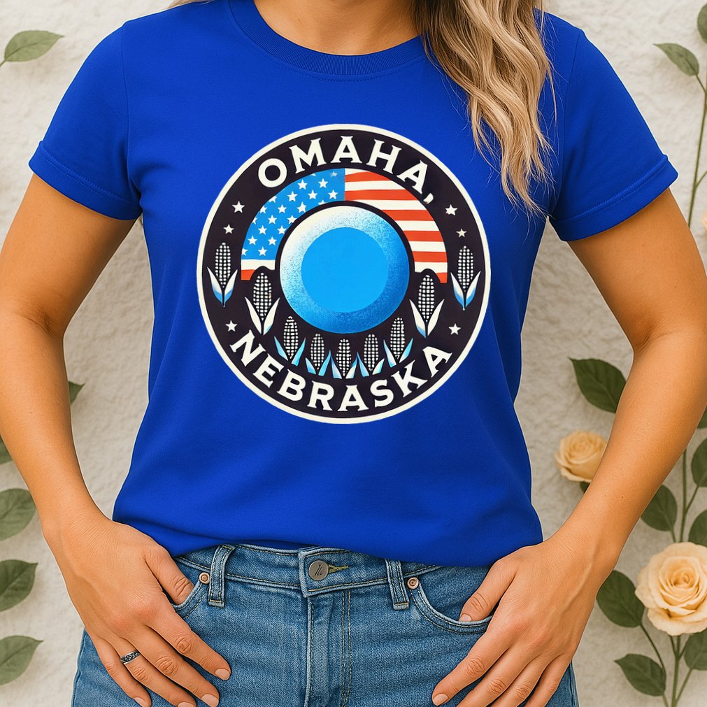Nebraska Blue Dot Democratic 2nd District Omaha Kamala 2024 Womens T-Shirt