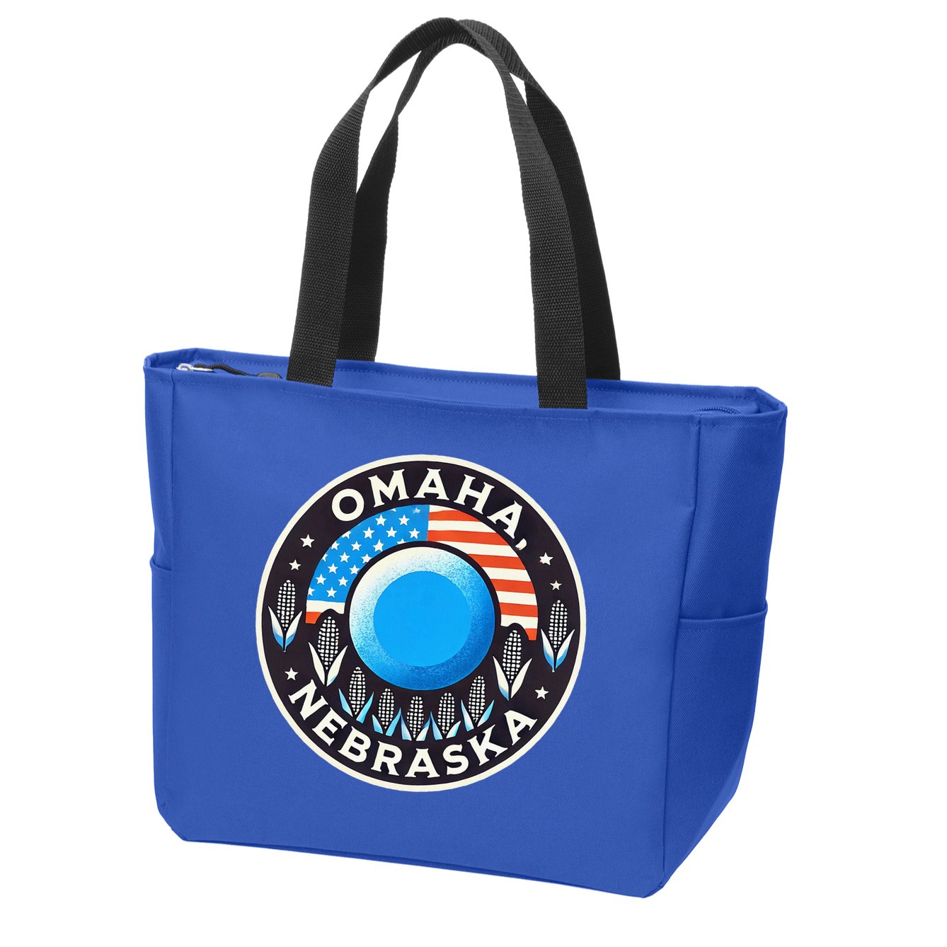 Nebraska Blue Dot Democratic 2nd District Omaha Kamala 2024 Zip Tote Bag