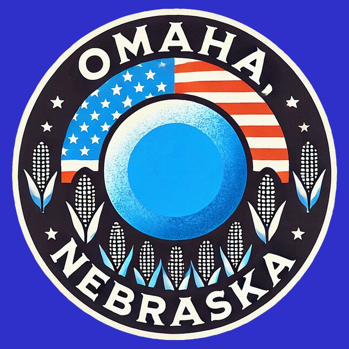 Nebraska Blue Dot Democratic 2nd District Omaha Kamala 2024 Zip Tote Bag