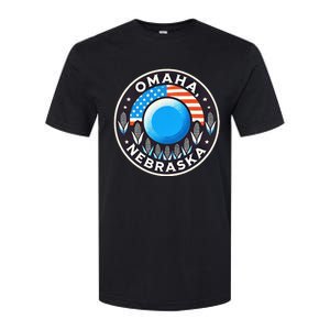 Nebraska Blue Dot Democratic 2nd District Omaha Kamala 2024 Softstyle CVC T-Shirt