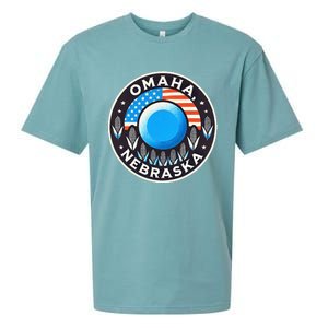 Nebraska Blue Dot Democratic 2nd District Omaha Kamala 2024 Sueded Cloud Jersey T-Shirt