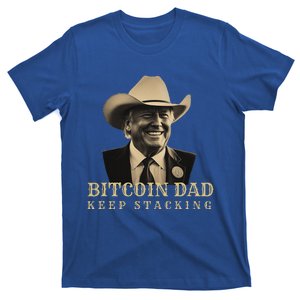 New! Bitcoin Dad Trump Btc DadS Home Bitcoin Keep Stacking T-Shirt