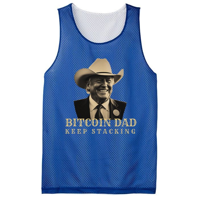 New! Bitcoin Dad Trump Btc DadS Home Bitcoin Keep Stacking Mesh Reversible Basketball Jersey Tank