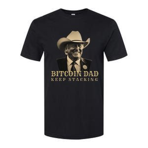 New! Bitcoin Dad Trump Btc DadS Home Bitcoin Keep Stacking Softstyle CVC T-Shirt