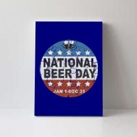 National Beer Day Jan 1 Dec 31 Beer Liquor Alcohol Ing Cute Gift Canvas