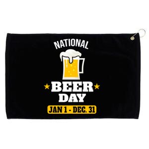 National Beer Day Gift Funny Gift Grommeted Golf Towel