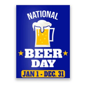 National Beer Day Gift Funny Gift Poster