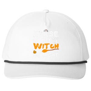 Nurse By Day Witch By Night Funny Halloween Nurses Snapback Five-Panel Rope Hat