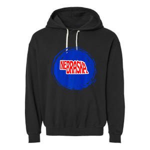 Nebraska Blue Dot 2nd District Represent Premium Garment-Dyed Fleece Hoodie