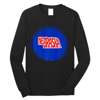 Nebraska Blue Dot 2nd District Represent Premium Long Sleeve Shirt