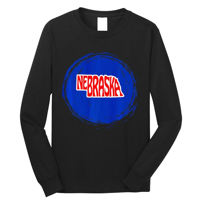 Nebraska Blue Dot 2nd District Represent Premium Long Sleeve Shirt