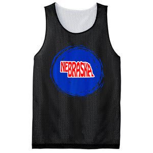 Nebraska Blue Dot 2nd District Represent Premium Mesh Reversible Basketball Jersey Tank