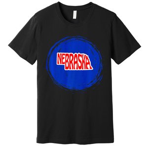 Nebraska Blue Dot 2nd District Represent Premium Premium T-Shirt