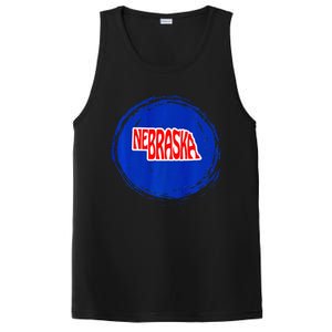 Nebraska Blue Dot 2nd District Represent Premium PosiCharge Competitor Tank