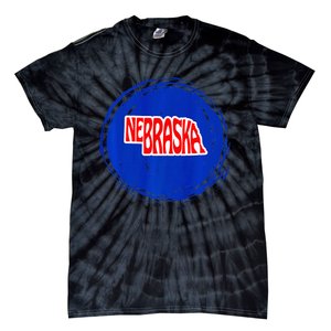 Nebraska Blue Dot 2nd District Represent Premium Tie-Dye T-Shirt