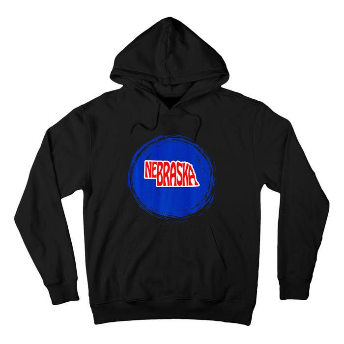 Nebraska Blue Dot 2nd District Represent Premium Tall Hoodie