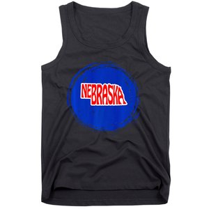 Nebraska Blue Dot 2nd District Represent Premium Tank Top