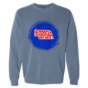 Nebraska Blue Dot 2nd District Represent Premium Garment-Dyed Sweatshirt