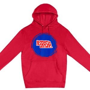 Nebraska Blue Dot 2nd District Represent Premium Premium Pullover Hoodie