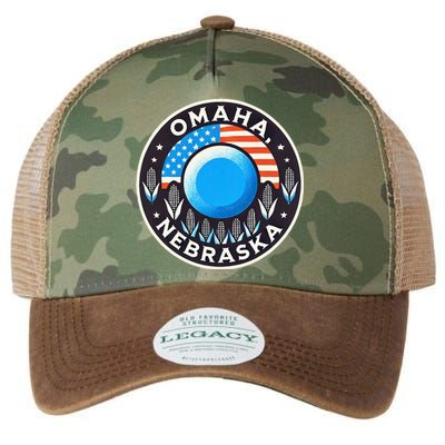 Nebraska Blue Dot Democratic 2nd District Omaha Kamala 2024 Legacy Tie Dye Trucker Hat