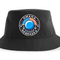 Nebraska Blue Dot Democratic 2nd District Omaha Kamala 2024 Sustainable Bucket Hat